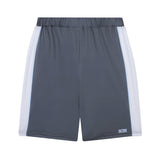 Gcds Kids Bermuda Grigio e Bianco con Logo per Bambini