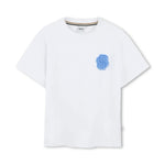 BOSS Kids T-shirt Bianca con Stampa BB per Bambini