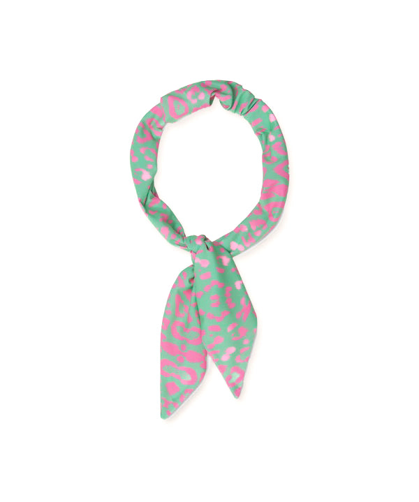 EffeK Fascia per Capelli Fantasia Maculata Verde/Fucsia