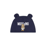 Moschino Kids Cappellino Blu con Stampa Logo Teddy Bear per Neonati