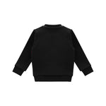 Iceberg Kids Felpa Nera con Logo Relief per Neonati (retro)