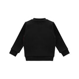 Iceberg Kids Felpa Nera con Logo Relief per Neonati (retro)
