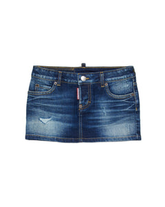 Dsquared2 Kids Minigonna Denim per Bambine