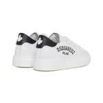 Dsquared2 Kids Sneakers Bianco con Logo Nero per Bambini