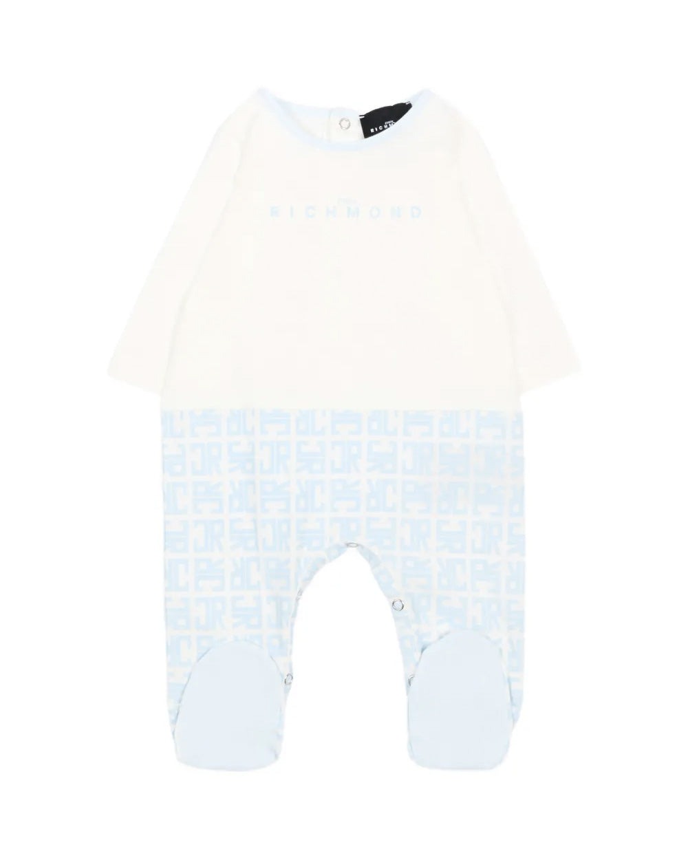 John Richmond Kit Tutina con Cappellino e Bavetta Cielo per Neonati