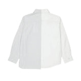 Maison Margiela Kids Camicia Bianco e a Strisce con Logo Unisex