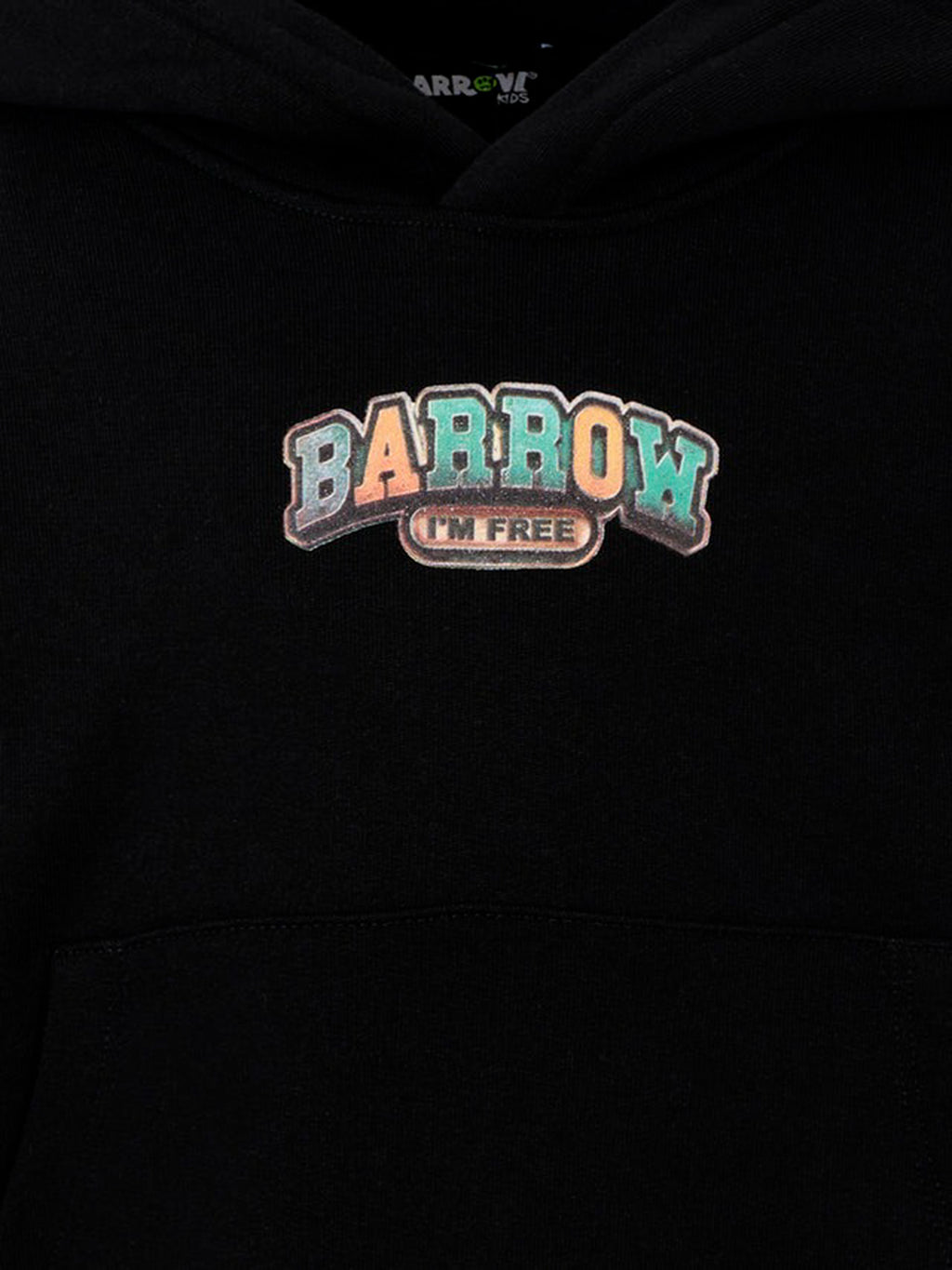 Barrow Kids Felpa con Cappuccio Nera Unisex per Bambini