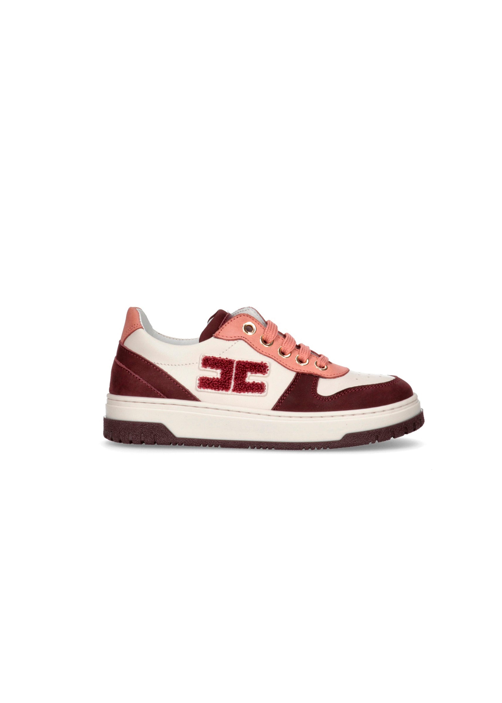 Elisabetta Franchi La Mia Bambina Sneakers Burro/Bordeaux per Bambine