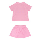 John Richmond Kids Set Gonna e T-Shirt Rosa per Neonata