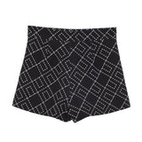 Elisabetta Franchi La Mia Bambina Shorts Panna con Logo Geometrico per Bambine