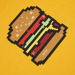 N°21 Kids T-shirt con Stampa Hamburger Gialla