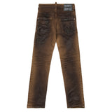 Dsquared2 Kids Jeans Slim Fit Marrone per Bambini