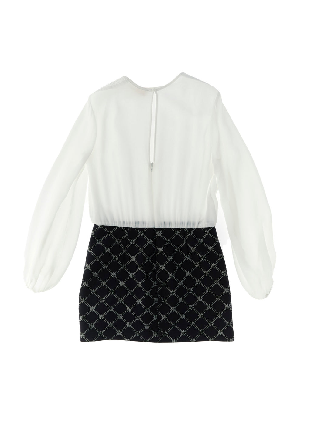 Elisabetta Franchi La Mia Bambina Abito Avorio/Burro con Monogram per Bambine