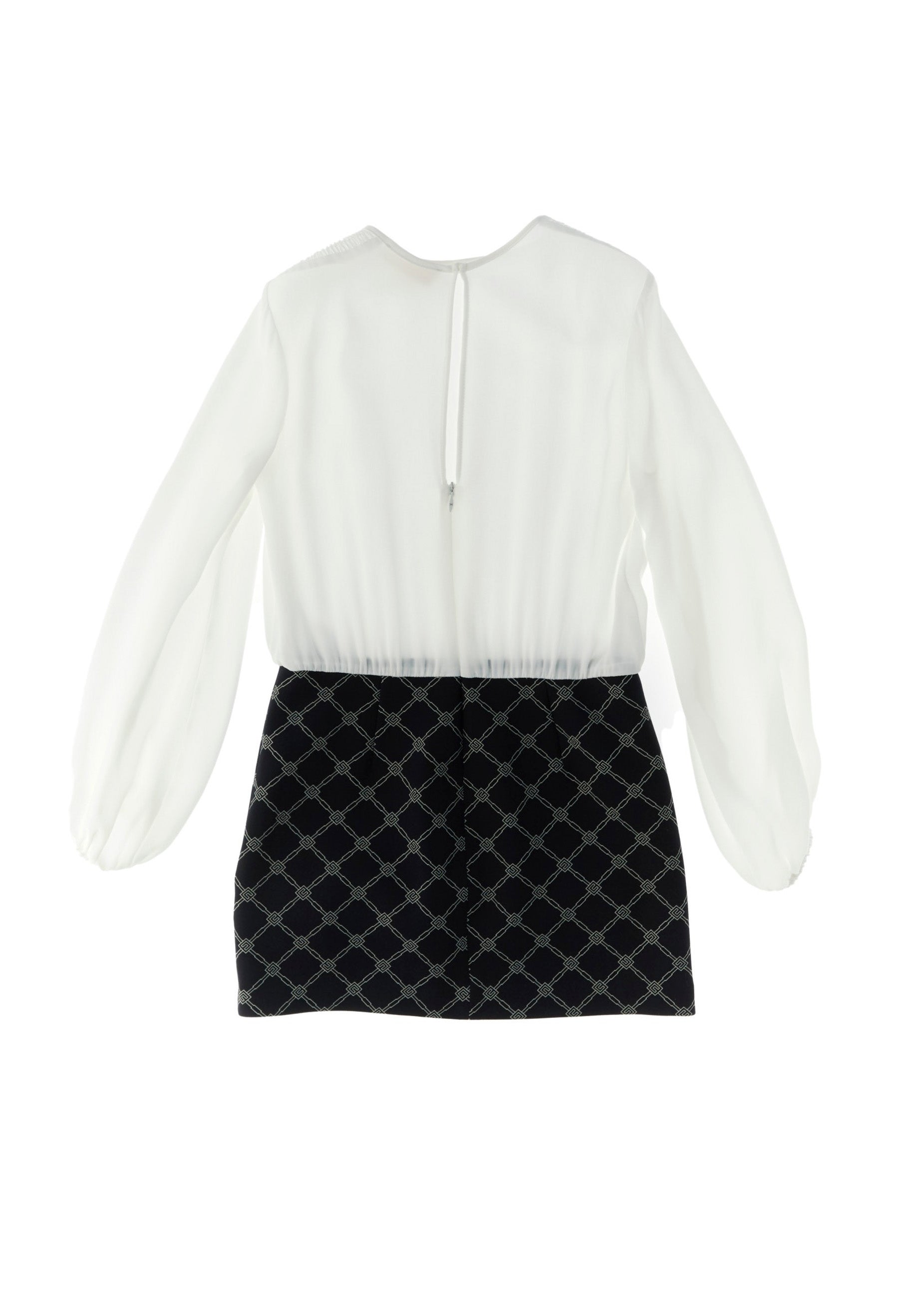 Elisabetta Franchi La Mia Bambina Abito Avorio/Burro con Monogram per Bambine