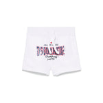 Dsquared2 Kids Shorts Bianchi con Logo per Neonati