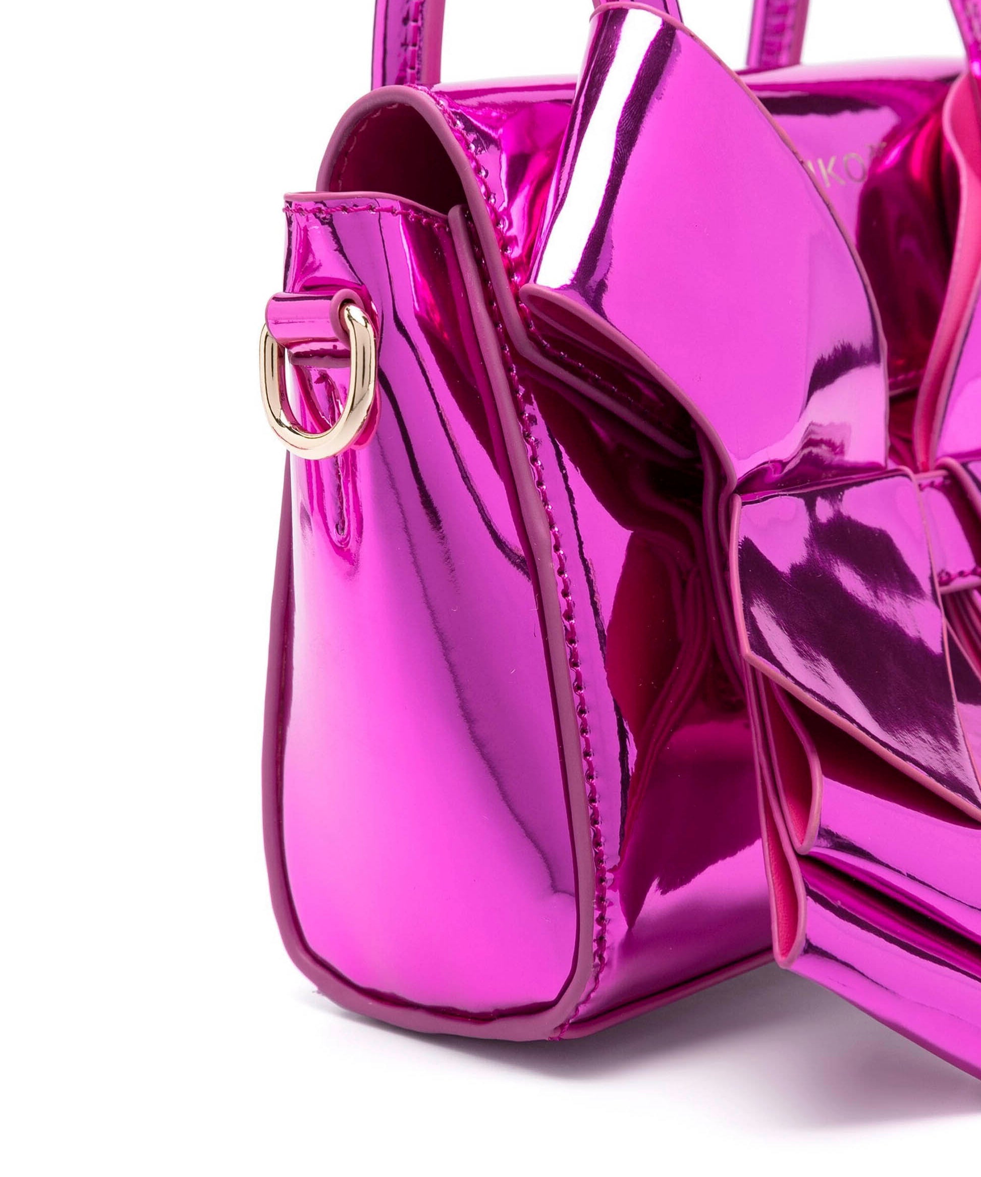Pinko Kids Borsa Tote Fucsia con Fiocco Oversize (dettaglio fiocco)