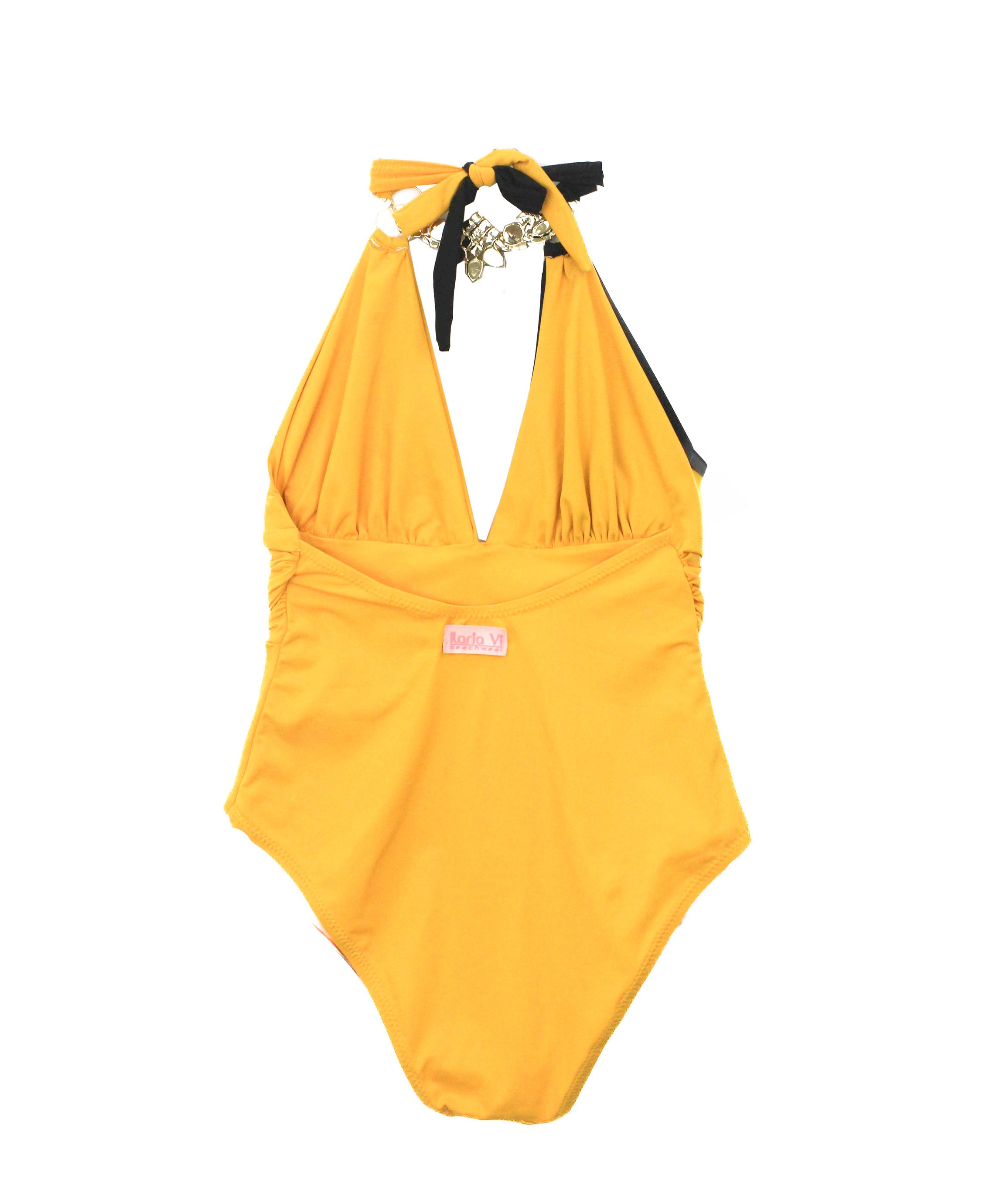 Ilaria Vitagliano Costume Monokini Giallo/Nero per Bambine