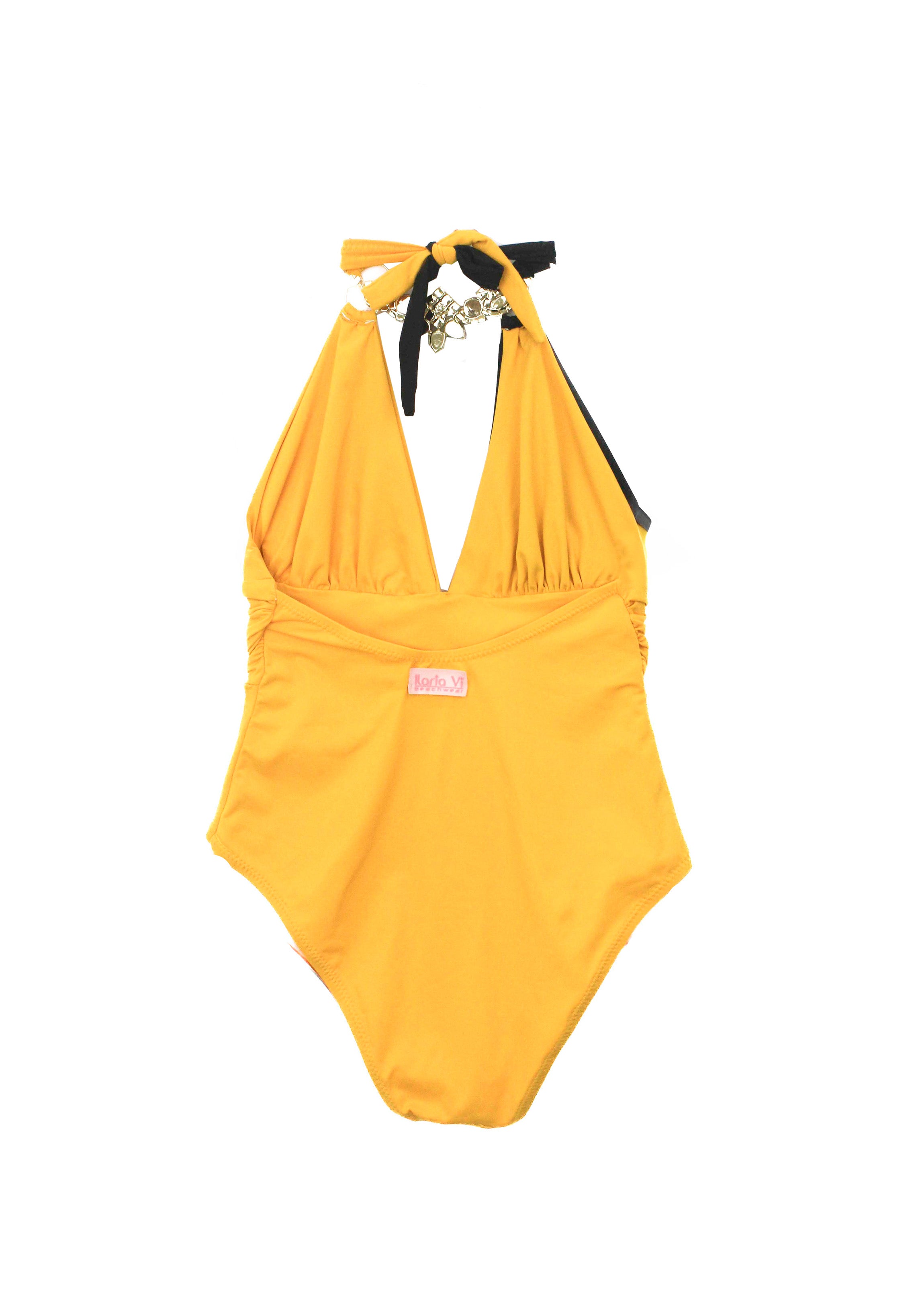 Ilaria Vitagliano Costume Monokini Giallo/Nero per Bambine