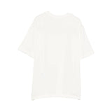 Elisabetta Franchi La Mia Bambina T-shirt Avorio con Logo Sparkle per Bambine