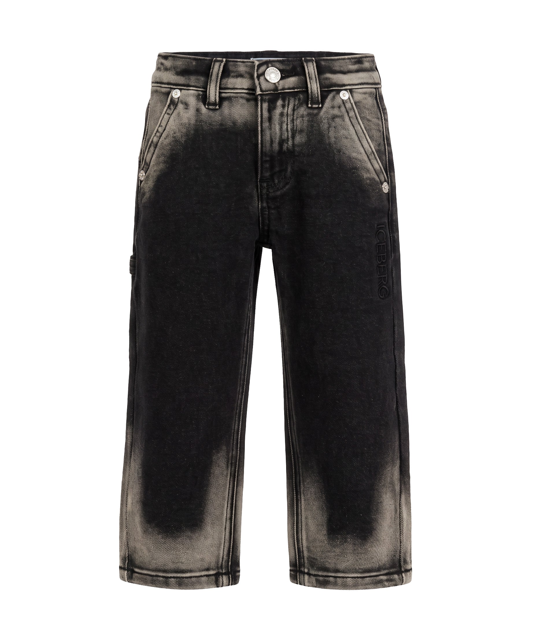 Iceberg Kids Pantalone Dissolvenza Nero per Neonati