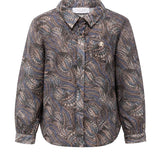 Roberto Cavalli Kids Camicia Fantasia Pitone con Logo per Bambine