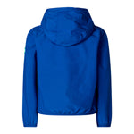 Save The Duck Kids Giubbino Blu con Cappuccio con Patch Logo