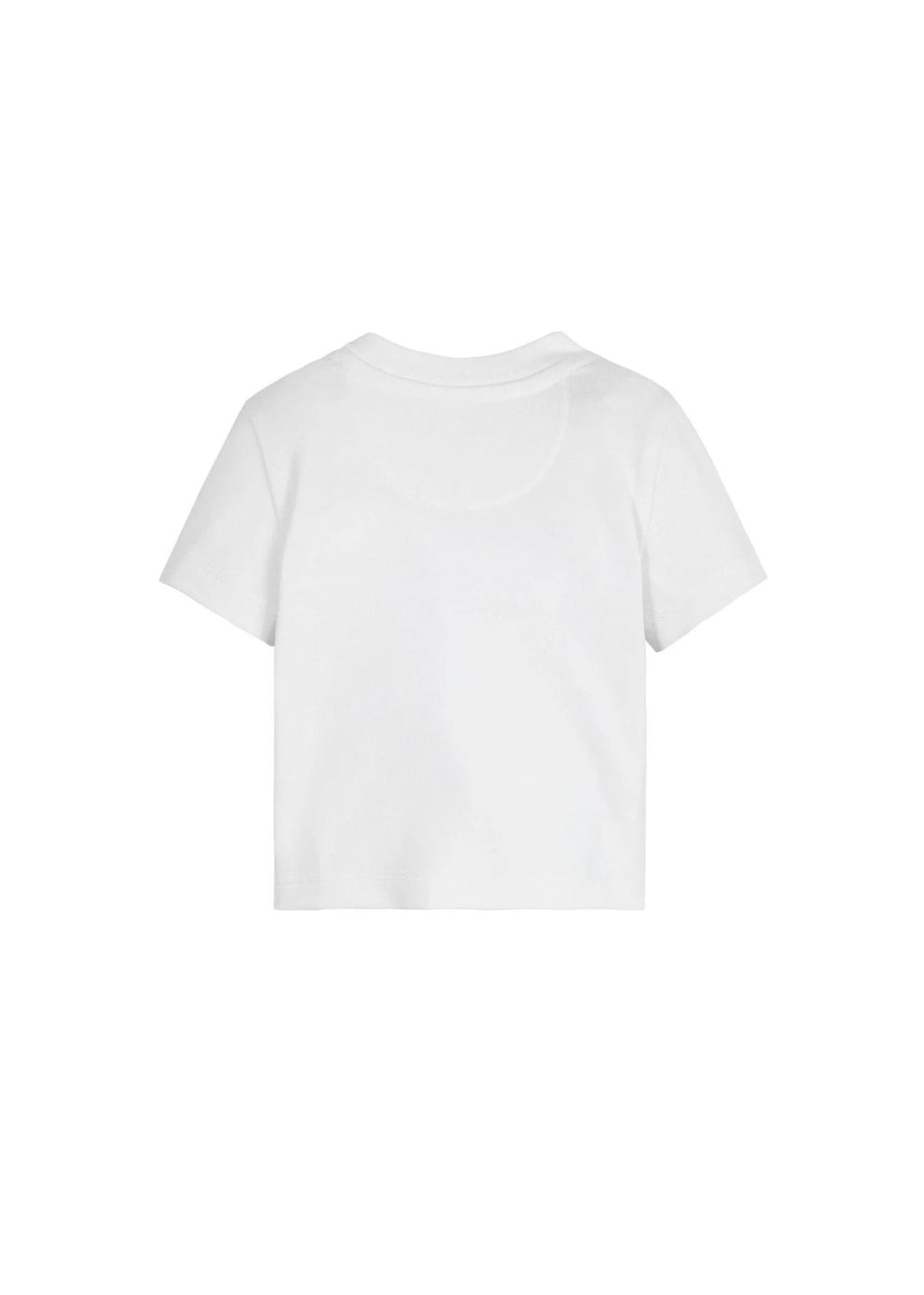 Calvin Klein Kids T-Shirt Bianca con Logo per Neonati (retro)