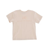 Elisabetta Franchi La Mia Bambina T-shirt Rosa con Logo Ricamato per Bambine