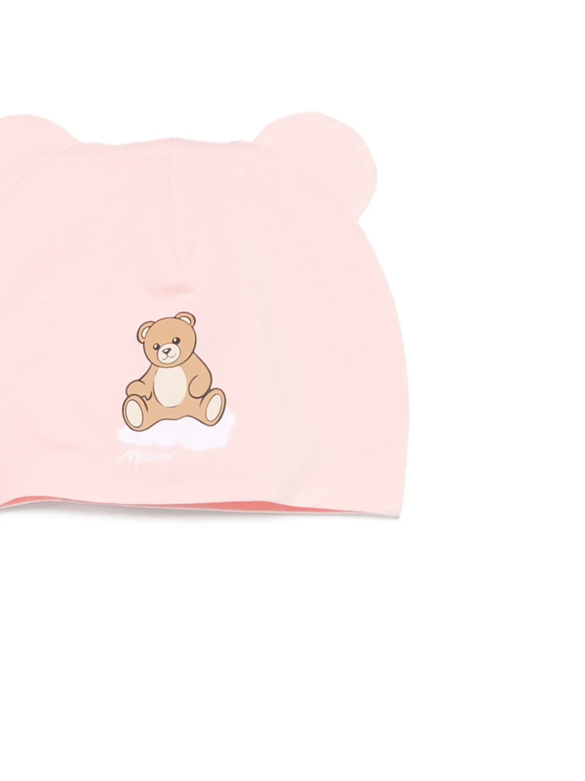 Moschino Kids Set Pagliaccetto+Cappello Rosa per Neonate