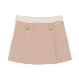 MSGM Kids Gonna Cammello con Logo Lettering Oro per Bambine