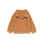 Moschino Kids Giubbino in Shearling Marrone per Neonati (retro)