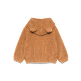 Moschino Kids Giubbino in Shearling Marrone per Neonati (retro)
