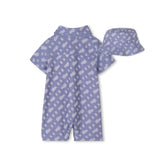 Boss Kids Pagliaccetto con Cappellino Blu BB per Neonati (retro)