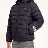 Diesel Kids Giubbino Nero con Logo Bianco Unisex