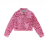 Just Cavalli Kids Giacca Rosa a Fantasia per Bambine