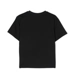 Moschino Kids T-shirt Nera con Stampa Codice a Barra per Bambini (retro)