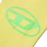 Diesel Kids Jogger Pants Yellow with Oval Logo Print D