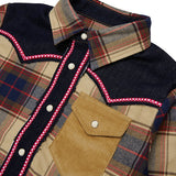 Dsquared2 Kids Camicia Grigio Fantasia a Quadri per Bambine