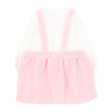 Moschino Kids Abito Bianco e Rosa con Teddy per Neonate