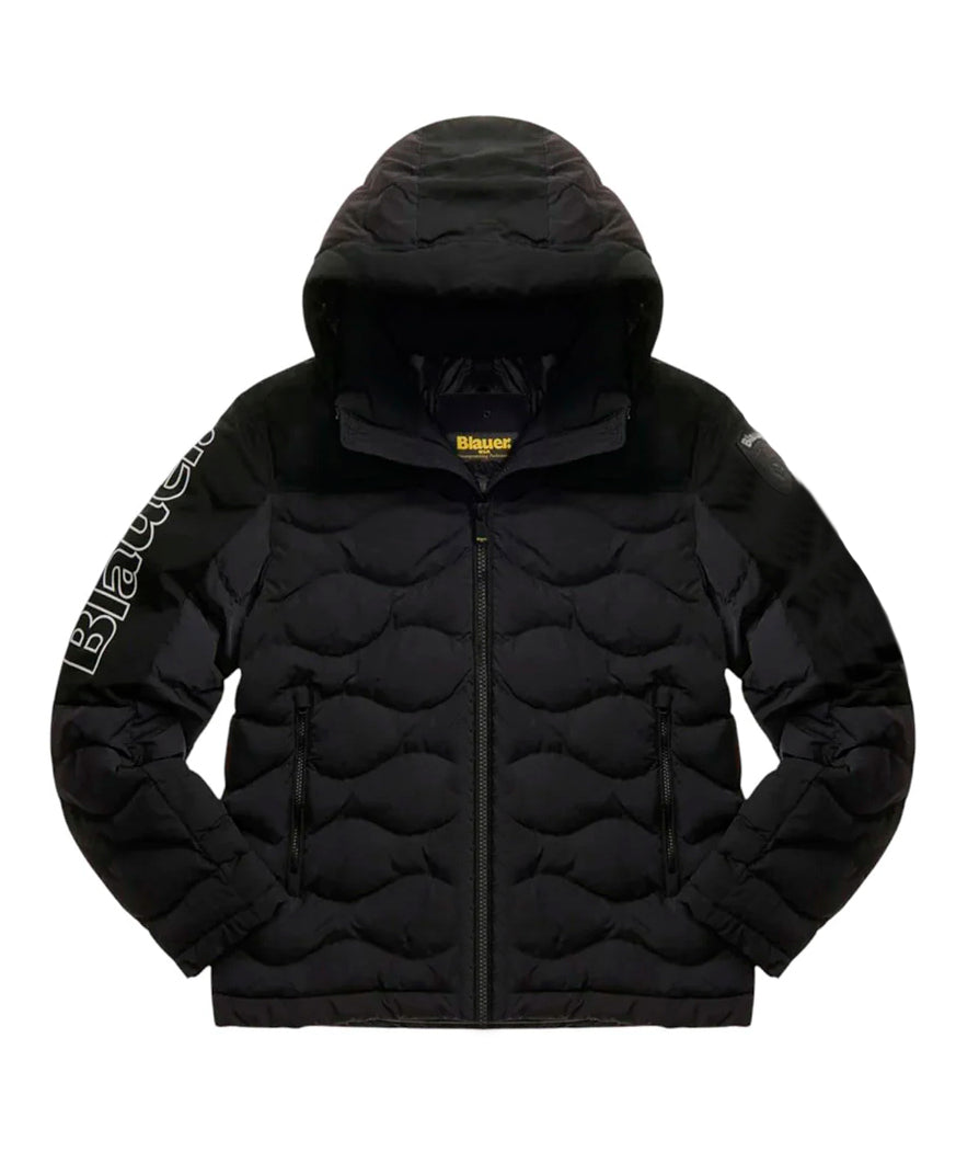 Blauer Kids Giubbino Nero con Cappuccio FERWOOD JUNIOR per Bambini