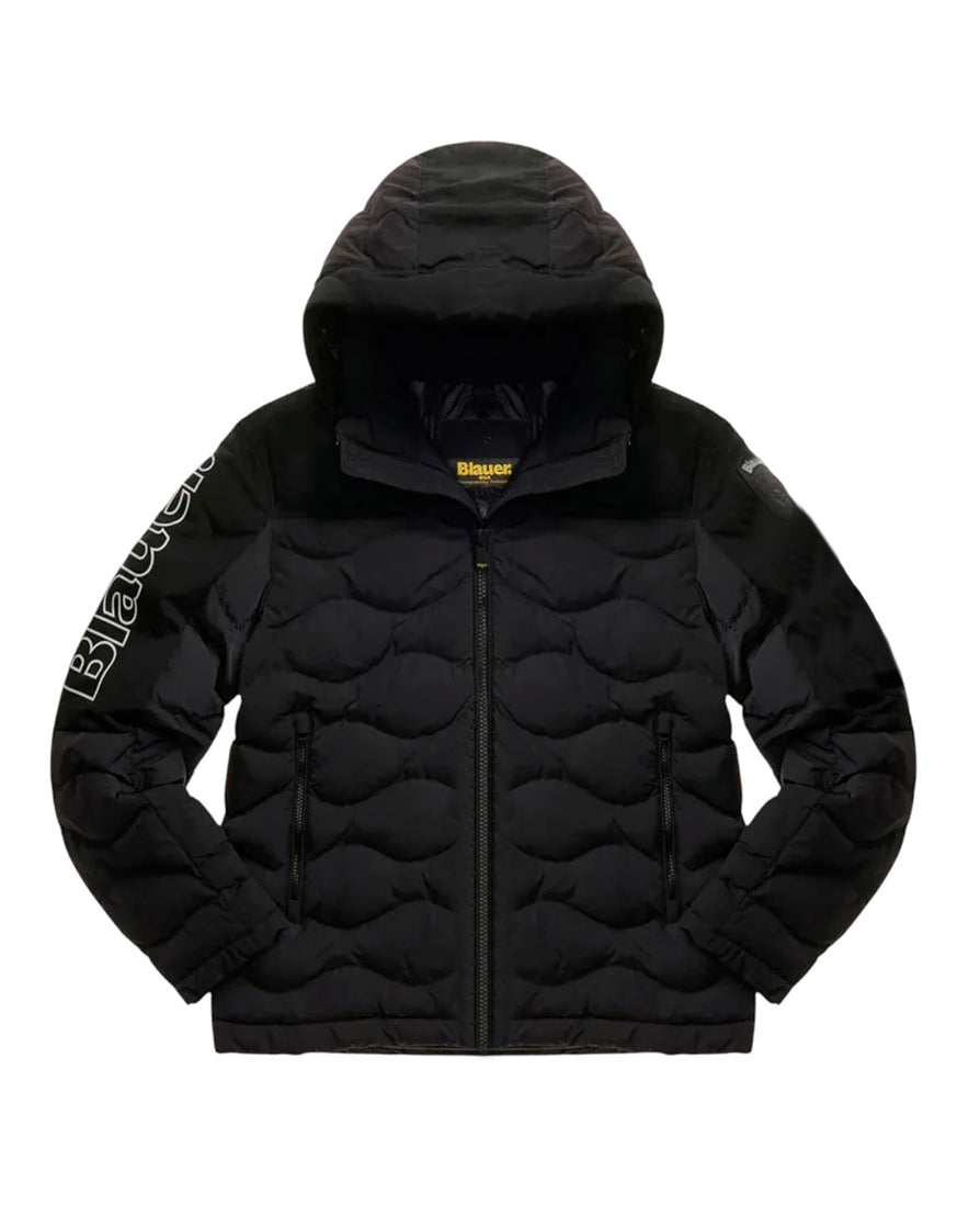 Blauer Kids Giubbino Nero con Cappuccio FERWOOD JUNIOR per Bambini