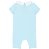 Moschino Kids Pagliaccetto con Stampa e Apertura con Bottoni sul Retro per Neonate