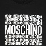 Moschino Kids T-shirt Nera con Logo per Neonati