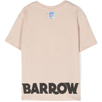 Barrow Kids T-shirt Sabbia con Stampa Logo per Bambini