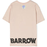 Barrow Kids T-shirt Sabbia con Stampa Logo per Bambini