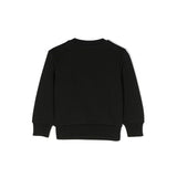 Dsquared2 Kids Felpa Nera con Stampa ICON per Neonati (retro)