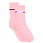 Gcds Kids Calzini Rosa con Logo a Striscie per Bambine