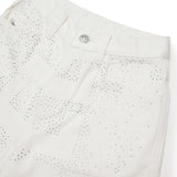 Diesel Kids Bermuda in Denim Bianco Regular Fit per Bambini