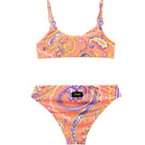 EffeK Costume Bikini Fantasia Arancione per Bambine
