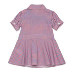 Dsquared2 Kids Abito con Fantasia a Quadretti per Neonate